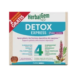 Herbalgem Detox Express per drenaggio e depurazione 7 fiale monodose da 10 ml