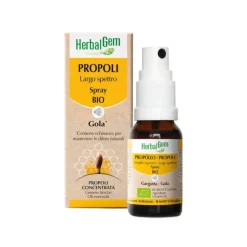 Herbalgem Propoli Largo Spettro Integratore Bio per la Gola Spray 15ml