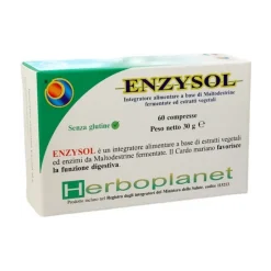 Herboplanet Enzysol Integratore per Digestione 60 Compresse