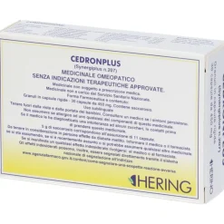 Hering Cedron Plus Medicinale Omeopatico per Cefalea ed Emicrania 30 Capsule