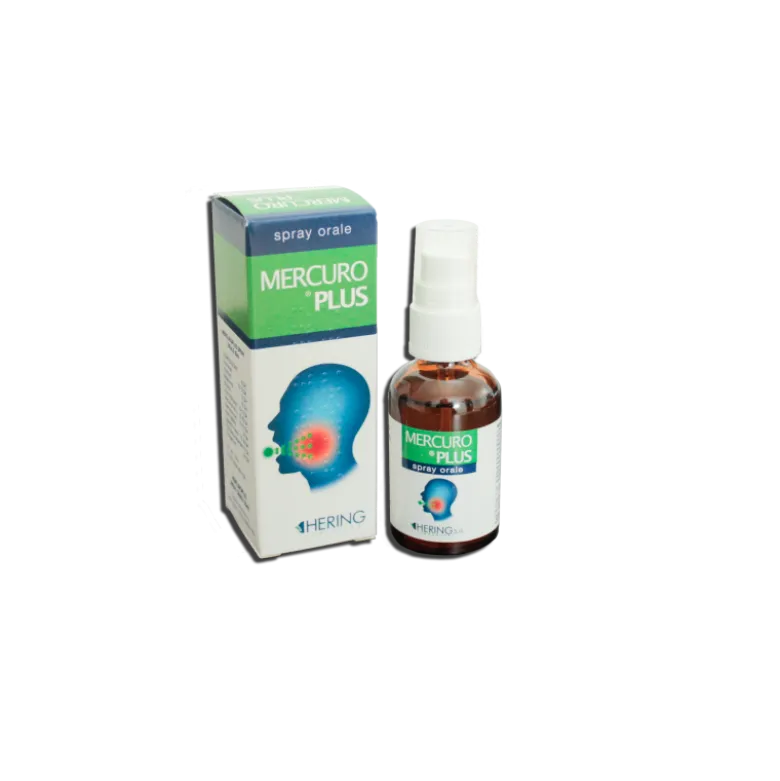Hering Mercuro Plus Spray Orale Omeopatico per Gola e Tonsille 30ml