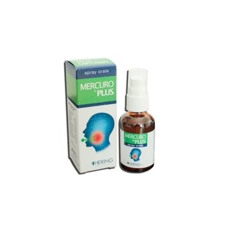 Hering Mercuro Plus Spray Orale Omeopatico per Gola e Tonsille 30ml
