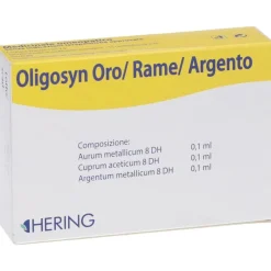Hering Oligosyn Oro Rame Argento Oligoelementi 15 Fiale da 2ml