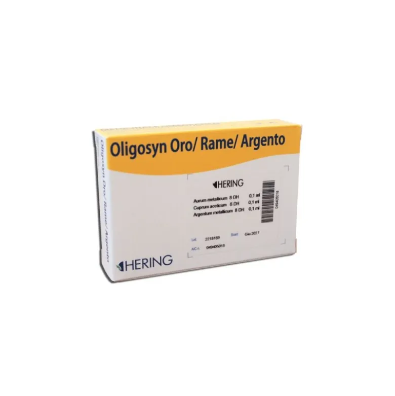 Hering Oligosyn Oro Rame Argento Oligoelementi 15 Fiale da 2ml