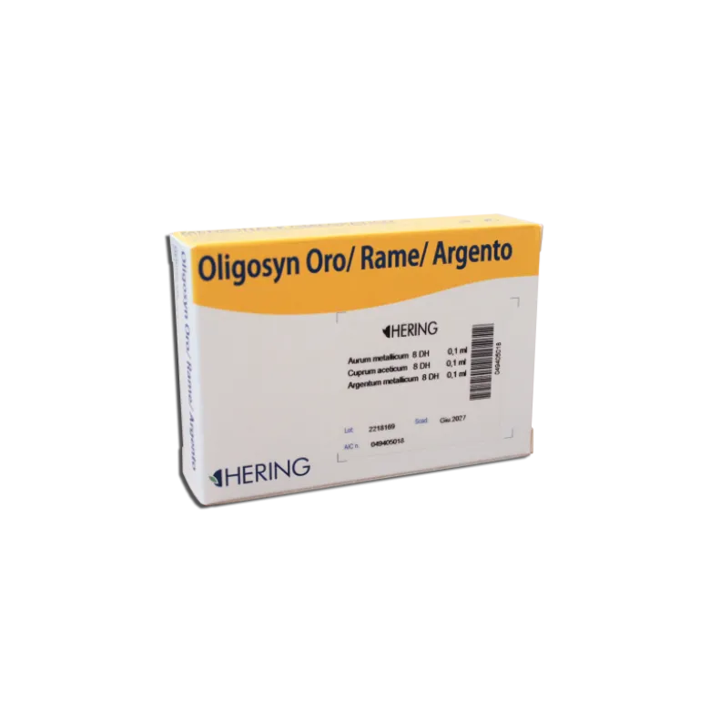 Hering Oligosyn Oro Rame Argento Oligoelementi 15 Fiale da 2ml