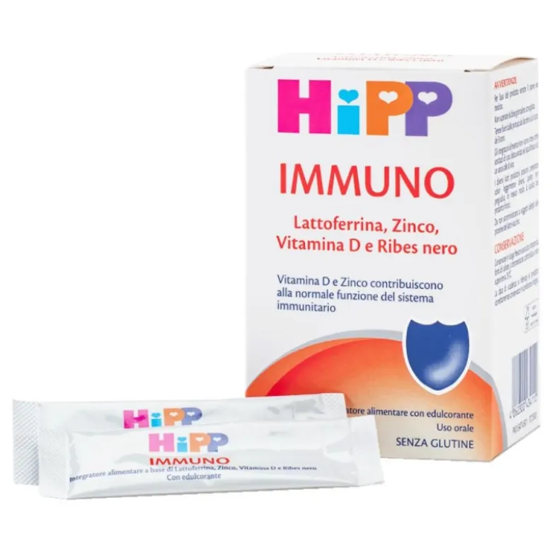 Hipp Immuno Integratore Difese Immunitarie per Bambini 20 Stick