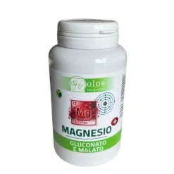 Holos Magnesio + Integratore Alimentare di Magnesio Gluconato e Malato 100 Capsule
