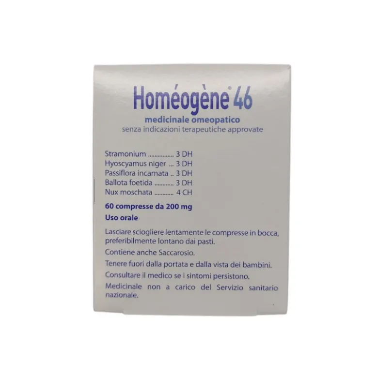 Homeogene 46 Medicinale Omeopatico 60 compresse