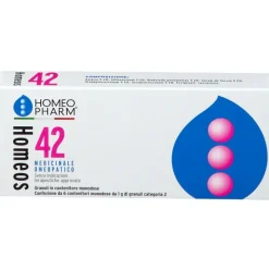 Homeos 42 Globuli Omeopatici per Prevenzione Influenza 6 Tubi Monodose