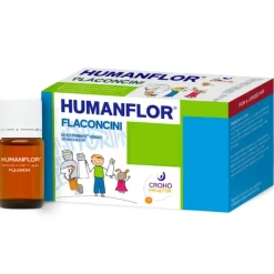 Humanflor Integratore Alimentare per l'Equilibrio della Flora Intestinale 10 Flaconcini
