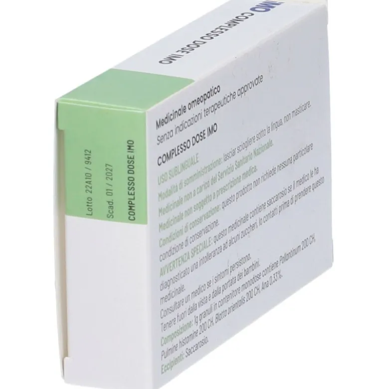 Imo Complesso Dose Rimedio Omeopatico per Pollinosi 4 Tubi Globuli