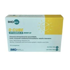 IMOpro D Cube Vitamina D 2000UI per Ossa e Muscoli 30 Compresse