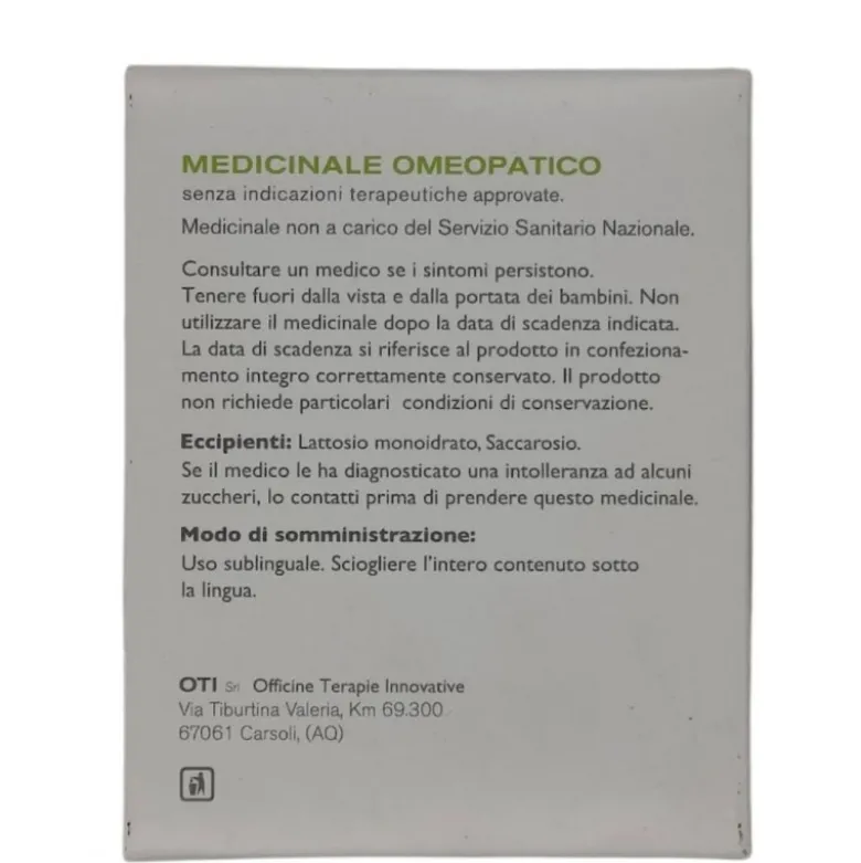 Iver OTI 200CH 3 Tubi Dose Rimedio Omeopatico Prevenzione Influenza