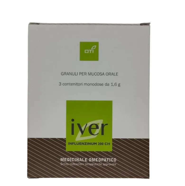 Iver OTI 200CH 3 Tubi Dose Rimedio Omeopatico Prevenzione Influenza
