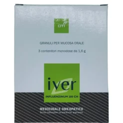 Iver OTI 200CH 3 Tubi Dose Rimedio Omeopatico Prevenzione Influenza