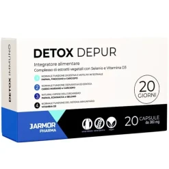 Jarmor Detox Depur Integratore per Depurare Corpo 20 Capsule