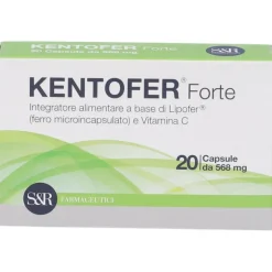 Kentofer Forte Integratore per Carenza di Ferro 20 Capsule
