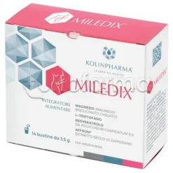Kolinpharma Miledix Integratore per I Disturbi del Ciclo Mestruale 14 Bustine