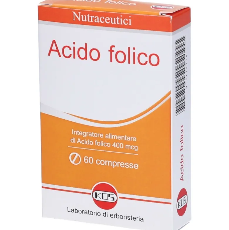 Kos Acido Folico Integratore per Gravidanze 60 Compresse