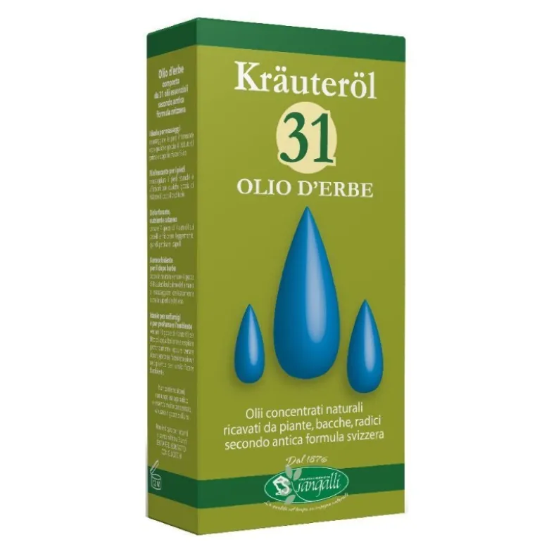 Krauterol Olio 31 Erbe Oli Essenziali per Dolori e Massaggi 100ml