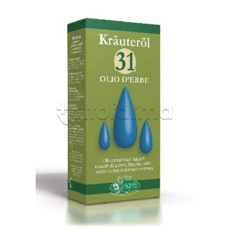 Krauterol Olio 31 Erbe Oli Essenziali per Dolori e Massaggi 100ml