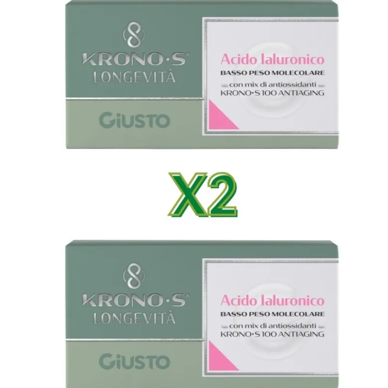 Kronos Longevità Integratore di Acido Ialuronico 2x10 Bustine