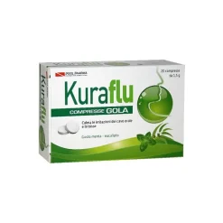 Kuraflu Gola Eucalipto Pastiglie per Mal di Gola 20 Compresse