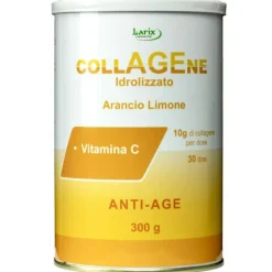 Larix Collagene Idrolizzato Integratore per Ossa e Cartilagini 300g Arancia e Limone