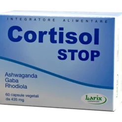 Larix Cortisol Stop Ashwagandha per Stress e Stanchezza Mentale60 Capsule