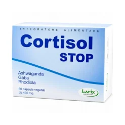 Larix Cortisol Stop Ashwagandha per Stress e Stanchezza Mentale60 Capsule