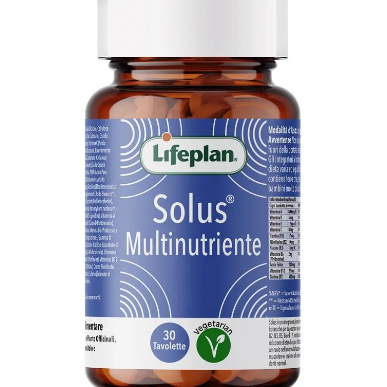 Lifeplan Solus Multinutriente Vitamine Minerali e Botaniche 30 Tavolette