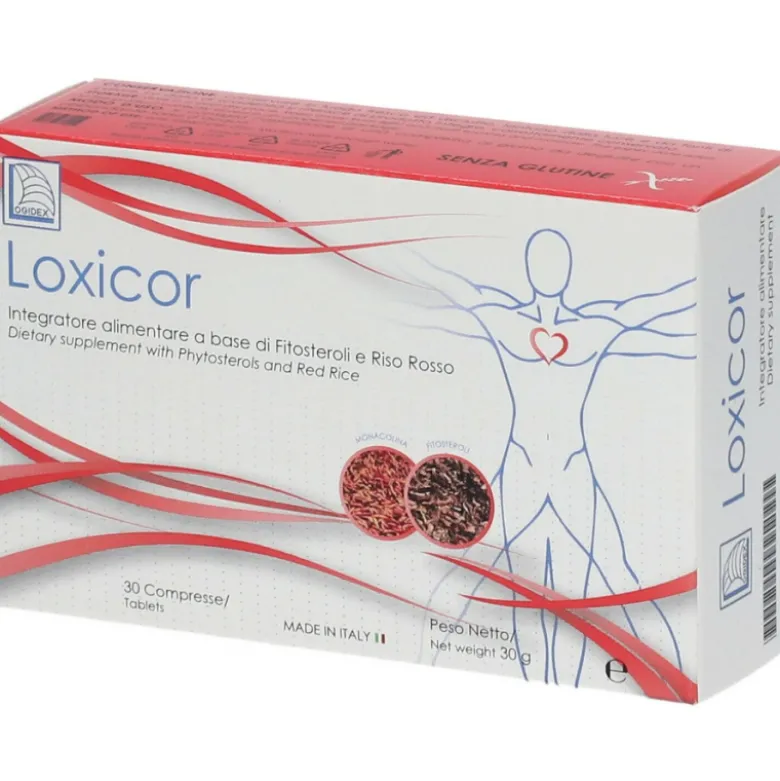 Logidex Loxicor Integratore per Colesterolo 30 Compresse