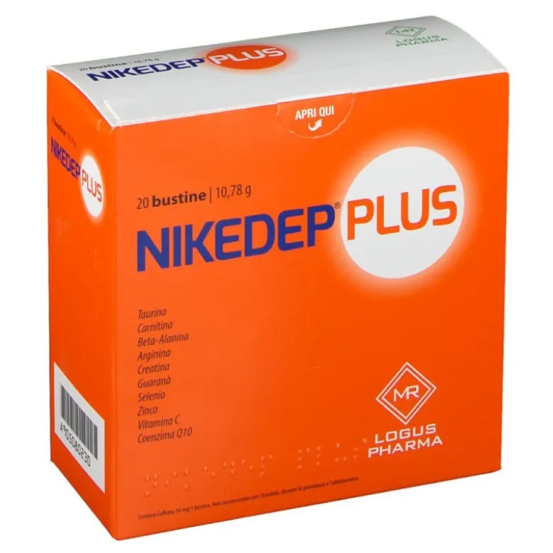 Logus Pharma Nikedep Plus Integratore Ricostituente 20 Bustine
