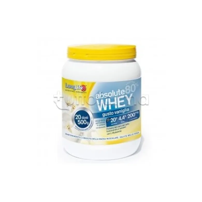 Longlife Absolute Whey Vaniglia Integratore con Proteine 500g