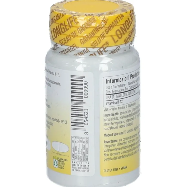 Longlife B12 1000mcg Integratore con Vitamina B 60 Tavolette