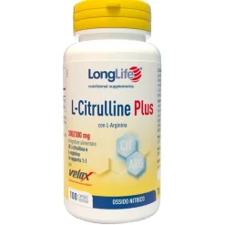 LongLife L-Citrulline Plus per Salute Cardiovascolare 100 Capsule