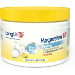 LongLife Magnesium 375 Fizz Powder Integratore Magnesio Polvere 300g