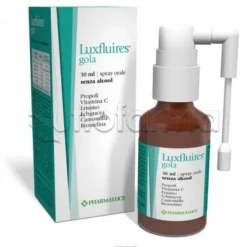 Luxfluires Gola Spray per Mal di Gola 30ml