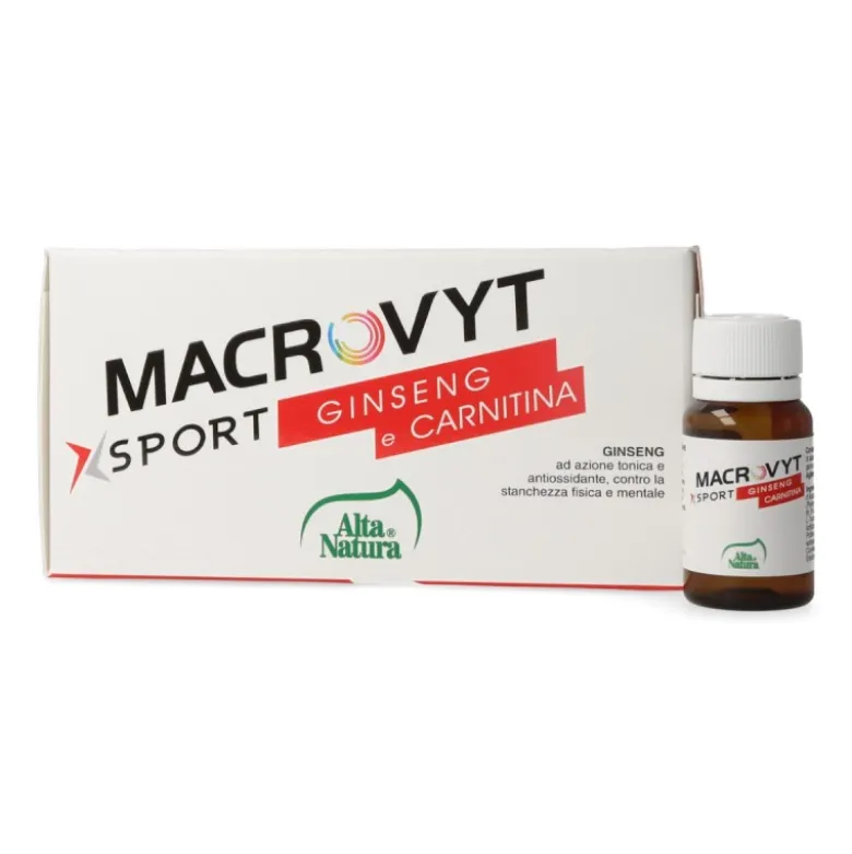 Macrovyt Sport Ginseng Carnitina 10 Flaconcini 10 ml