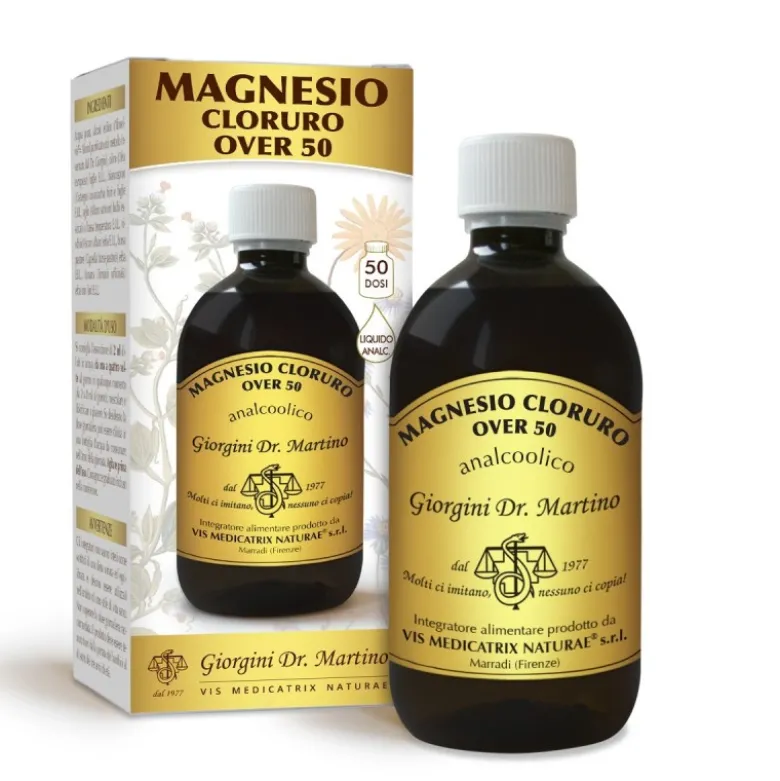 Magnesio Cloruro Over 50 per Energia e Benessere 500 ml