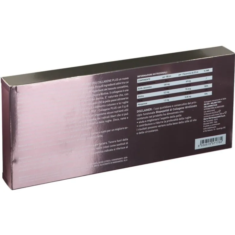 Marco Viti Collagene Plus Integratore per Pelle 10 Flaconcini da 25ml