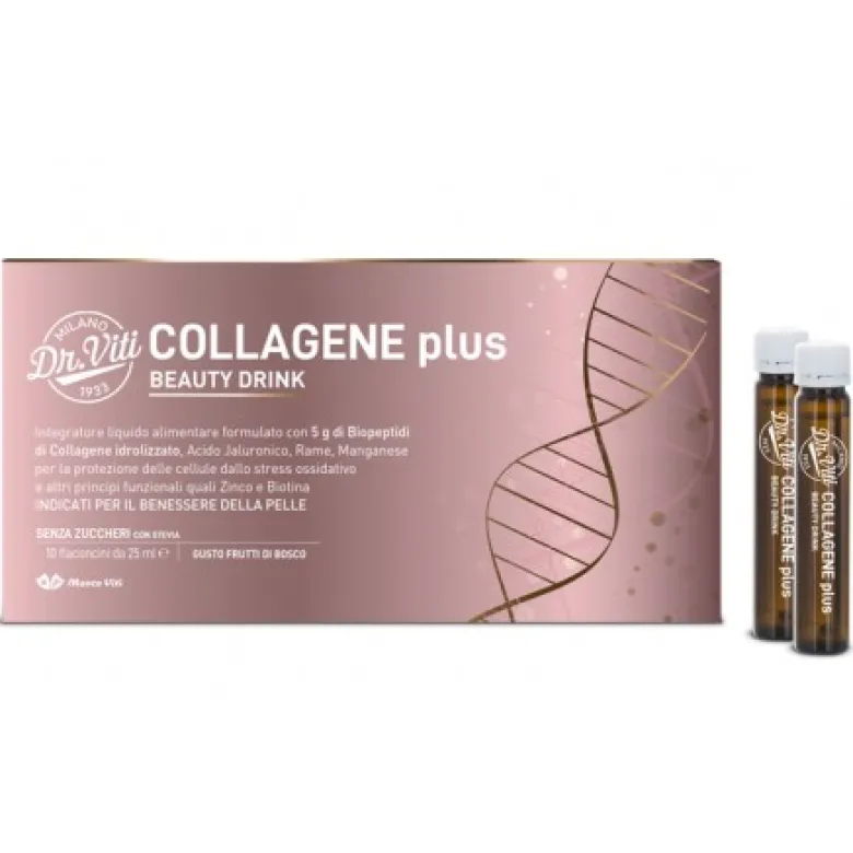 Marco Viti Collagene Plus Integratore per Pelle 10 Flaconcini da 25ml