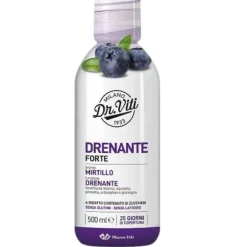 Marco Viti Drenante Forte Integratore Senza Zucchero Drenaggio Liquidi Gusto Mirtilllo 500ml