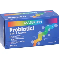 Marco Viti Massigen Probiotici Tripla Azione Fermenti Lattici 10 Flaconcini