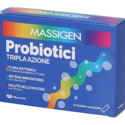 Marco Viti Massigen Tripla Azione Probiotici Fermenti Lattici Flora Intestinale 12 Stick