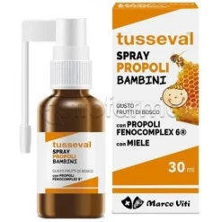 Marco Viti Tusseval Gola Propoli Spray Integratore Protezione Gola Bambini 30ml