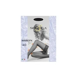 Marilyn 140 Sheer Calza Autoreggente Sabbia per Circolazione Taglia 4-L