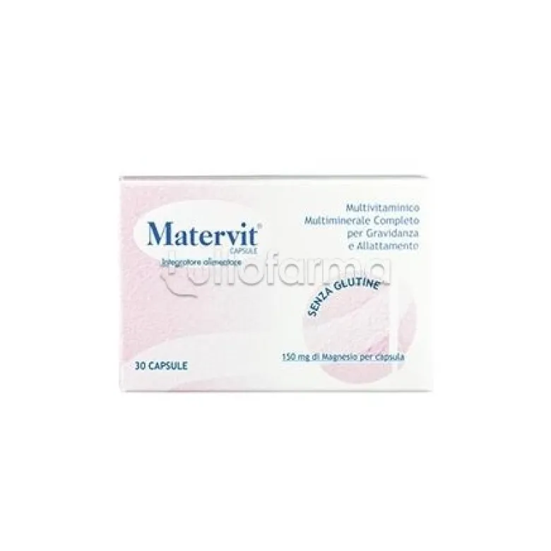 Matervit Integratore Multivitaminico per Gravidanza 30 Capsule