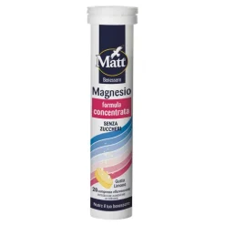Matt Benessere Magnesio integratore per stanchezza 20 compresse effervescenti