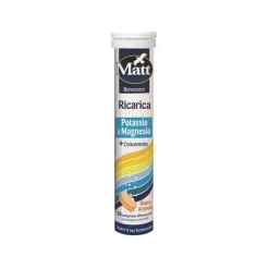 Matt Ben Ricarica integratore potassio magnesio per energia e recupero 20 compresse effervescenti